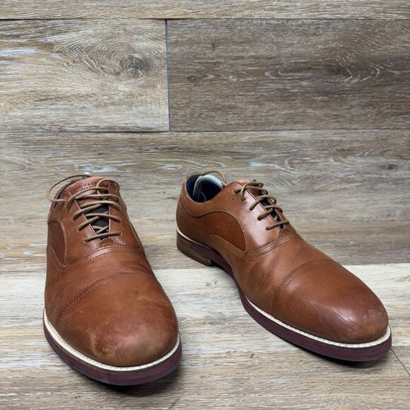 Ted Baker London Quidion Brown Leather Oxfords Men\'s Size EU 46.5 main image 5